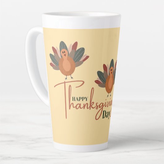 Happy Thanksgiving herfst Latte Mok (Linkerhoek)
