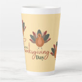Happy Thanksgiving herfst Latte Mok (Voorkant)