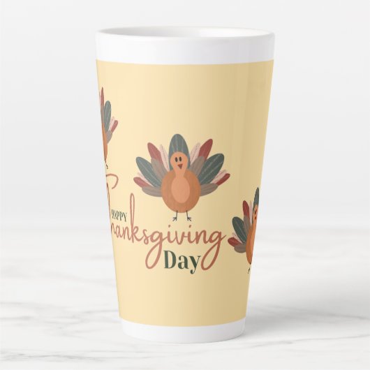 Happy Thanksgiving herfst Latte Mok (Voorkant)