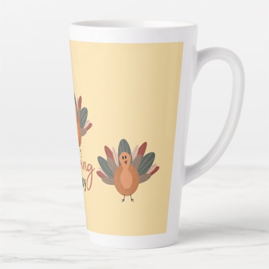 Happy Thanksgiving herfst Latte Mok (Rechts)