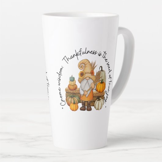 Happy Thanksgiving herfst Latte Mok (Rechterhoek)