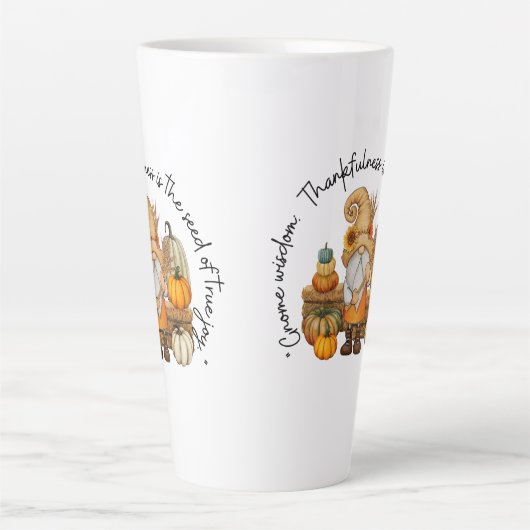 Happy Thanksgiving herfst Latte Mok (Voorkant)