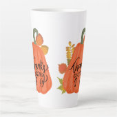 Happy Thanksgiving herfst Latte Mok (Voorkant)