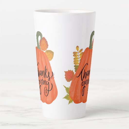 Happy Thanksgiving herfst Latte Mok (Voorkant)