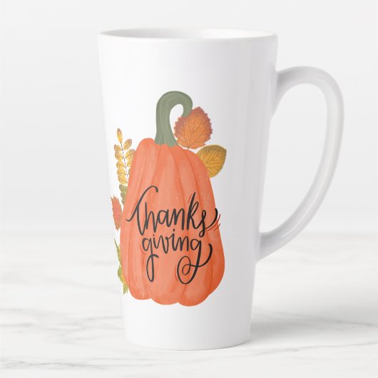 Happy Thanksgiving herfst Latte Mok (Rechts)
