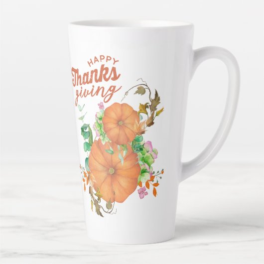 Happy Thanksgiving herfst Latte Mok (Rechts)