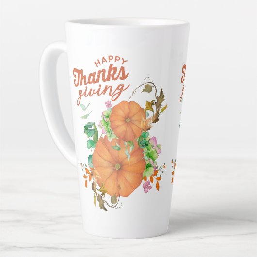 Happy Thanksgiving herfst Latte Mok (Linkerhoek)