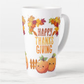 Happy Thanksgiving herfst Latte Mok (Rechterhoek)