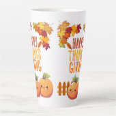 Happy Thanksgiving herfst Latte Mok (Voorkant)