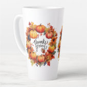 Happy Thanksgiving herfst Latte Mok (Linkerhoek)