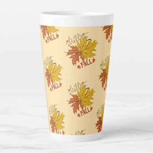 Happy Thanksgiving herfst Latte Mok (Voorkant)