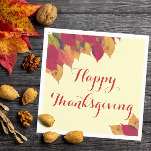 Happy Thanksgiving Herfst najaar seizoensgebonden  Servet