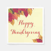 Happy Thanksgiving Herfst najaar seizoensgebonden Servet (Voorkant)