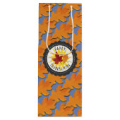 Happy Thanksgiving Herfst Oak Leaf Wijn Cadeautas (Voorkant)