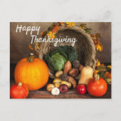 Happy Thanksgiving Herfst Oogst Pompoen Briefkaart (Voorkant)