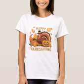 Happy Thanksgiving Herfst Oogst T-shirt (Voorkant)