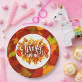 Happy Thanksgiving Herfst Papier Bord (Feest)