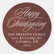 Happy Thanksgiving herfst plaid retouradres