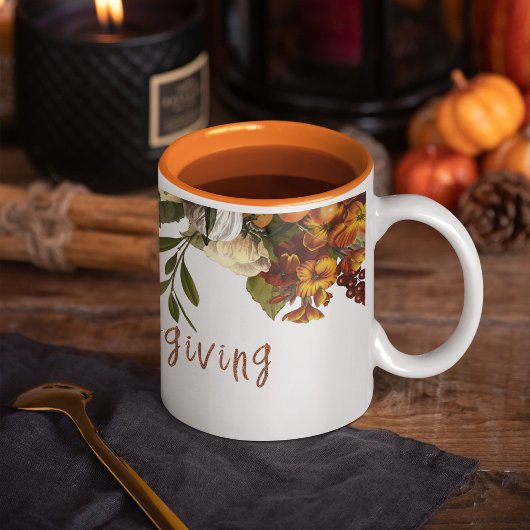 Happy Thanksgiving herfst Thanksgiving moderne her Koffiemok