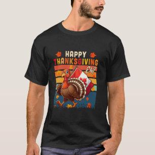  Happy Thanksgiving Herfst Turkije Holding Can T-shirt