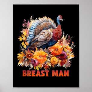 Happy Thanksgiving Herfst Vibes Breast Man Tanktop Poster