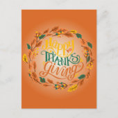Happy Thanksgiving Holiday Briefkaart (Voorkant)