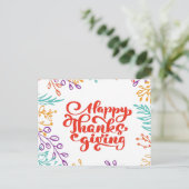 Happy Thanksgiving Holiday Briefkaart (Staand voorkant)