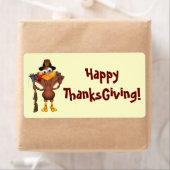 Happy Thanksgiving Holiday Turkey Labels (Insitu)
