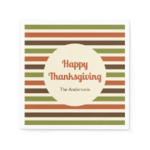 Happy Thanksgiving Hostnaam Herfst Kleuren Strepen