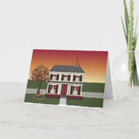 Happy Thanksgiving House Kaart (Voorkant)
