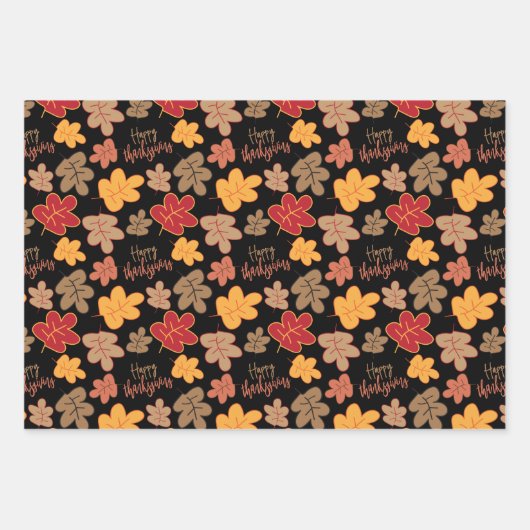 Happy Thanksgiving Inpakpapier Vel (Voorkant 2)