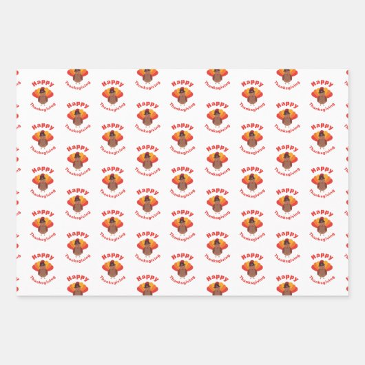 Happy Thanksgiving Inpakpapier Vel (Voorkant)