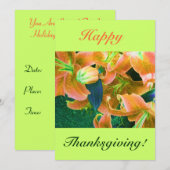 Happy Thanksgiving IV Kaart (Voorkant / Achterkant)