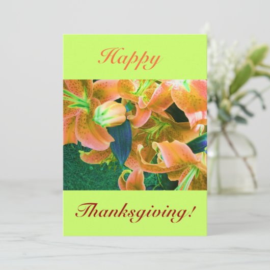 Happy Thanksgiving IV Kaart (Staand voorkant)