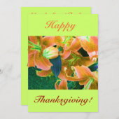 Happy Thanksgiving IV Kaart (Voorkant / Achterkant)