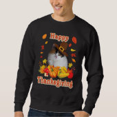Happy Thanksgiving Japanese Bobtail Cat I'm Thankf Trui (Voorkant)