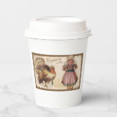 Happy Thanksgiving Joy  Turkije Papieren Bekers (Voorkant)