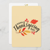 Happy Thanksgiving Kaart (Voorkant / Achterkant)