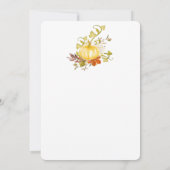 Happy Thanksgiving Kaart (Achterkant)