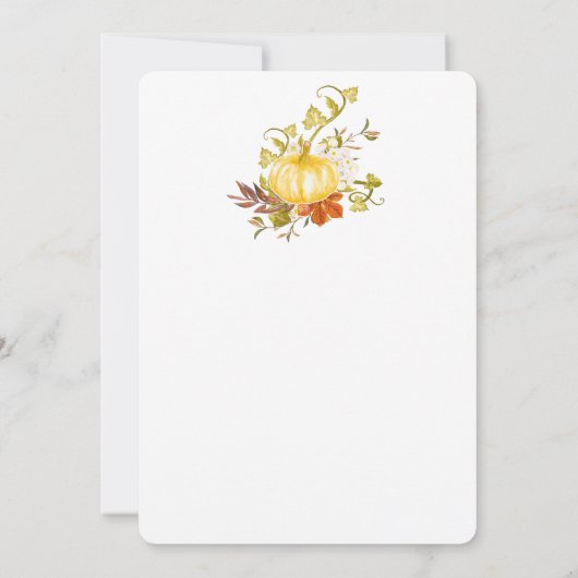 Happy Thanksgiving Kaart (Achterkant)