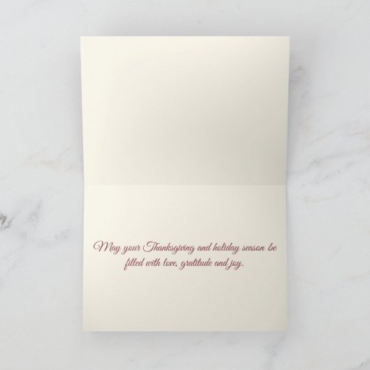 Happy Thanksgiving Kaart (Binnen)