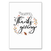 Happy Thanksgiving Kaart (Voorkant)