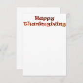 Happy Thanksgiving Kaart (Voorkant / Achterkant)