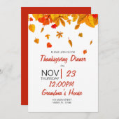 Happy Thanksgiving Kaart (Voorkant / Achterkant)