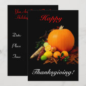 Happy Thanksgiving Kaart (Voorkant / Achterkant)