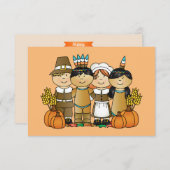 Happy Thanksgiving Kaart (Voorkant / Achterkant)