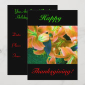 Happy Thanksgiving Kaart (Voorkant / Achterkant)