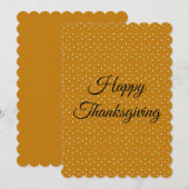 Happy Thanksgiving Kaart (Voorkant / Achterkant)