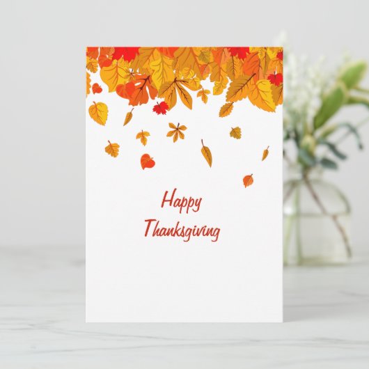 Happy Thanksgiving Kaart (Staand voorkant)