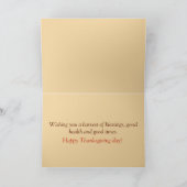 Happy Thanksgiving Kaart (Binnen)